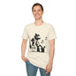 Music Cat T-Shirt — Black Silhouette Singing Rat Graphic Tee