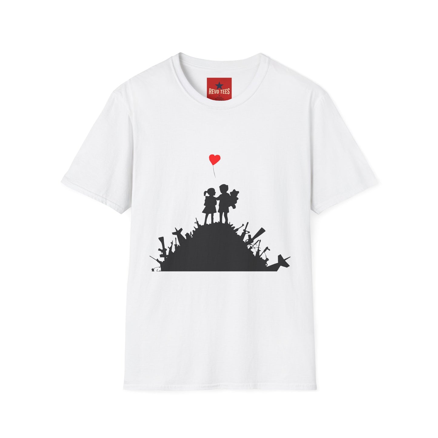 Banksy Boy & Girl - Unisex Softstyle T-Shirt