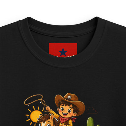 Kids Tee — "Lil' Wild Wrangler" Cute Cowboy Kid Graphic Shirt
