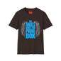 Angels Have the Phone Box T-Shirt — Retro Blue Gothic Angel Tee