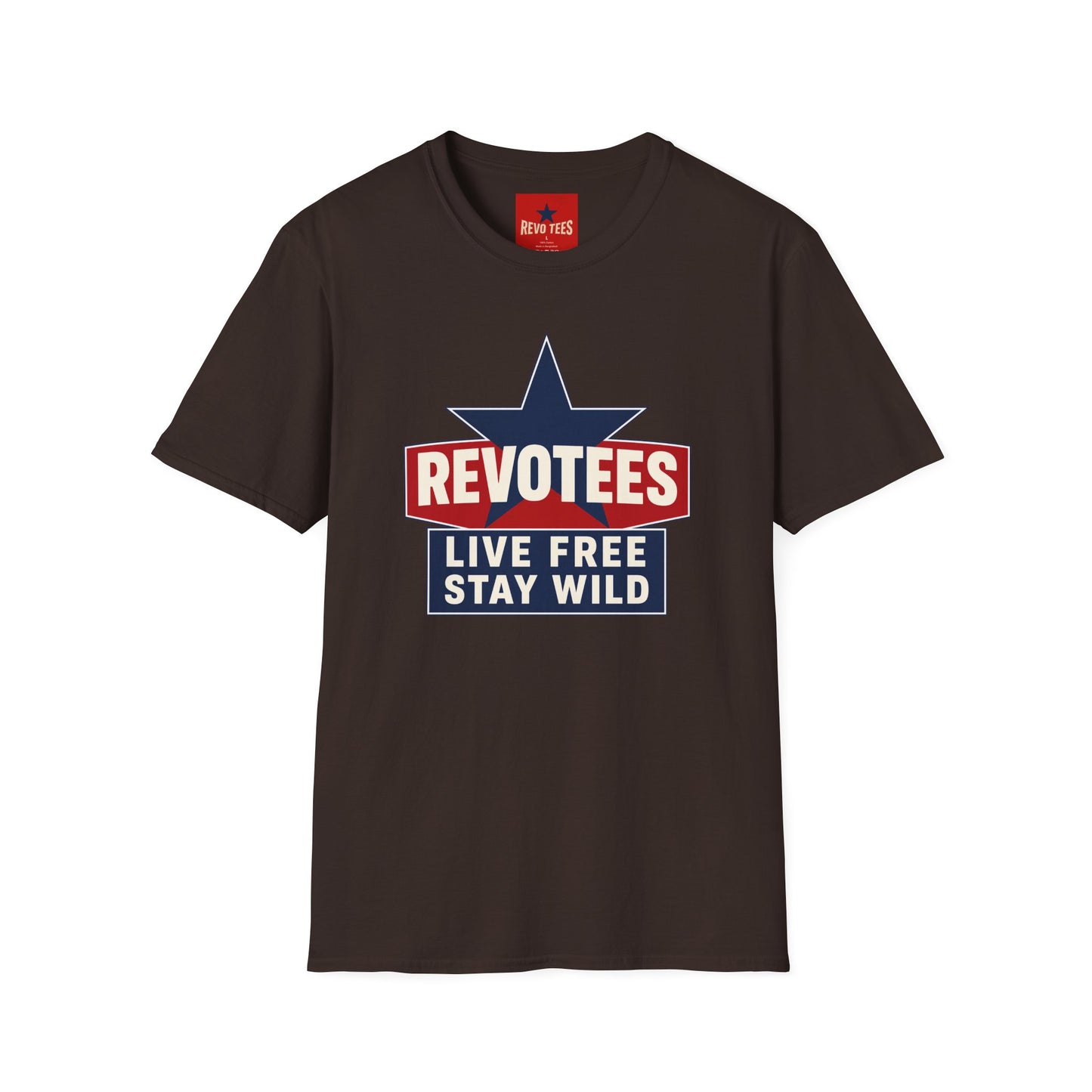 REVOTEES “Live Free Stay Wild” Retro Star Tee