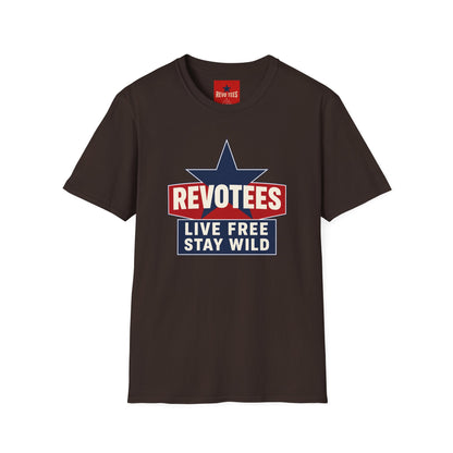 REVOTEES “Live Free Stay Wild” Retro Star Tee