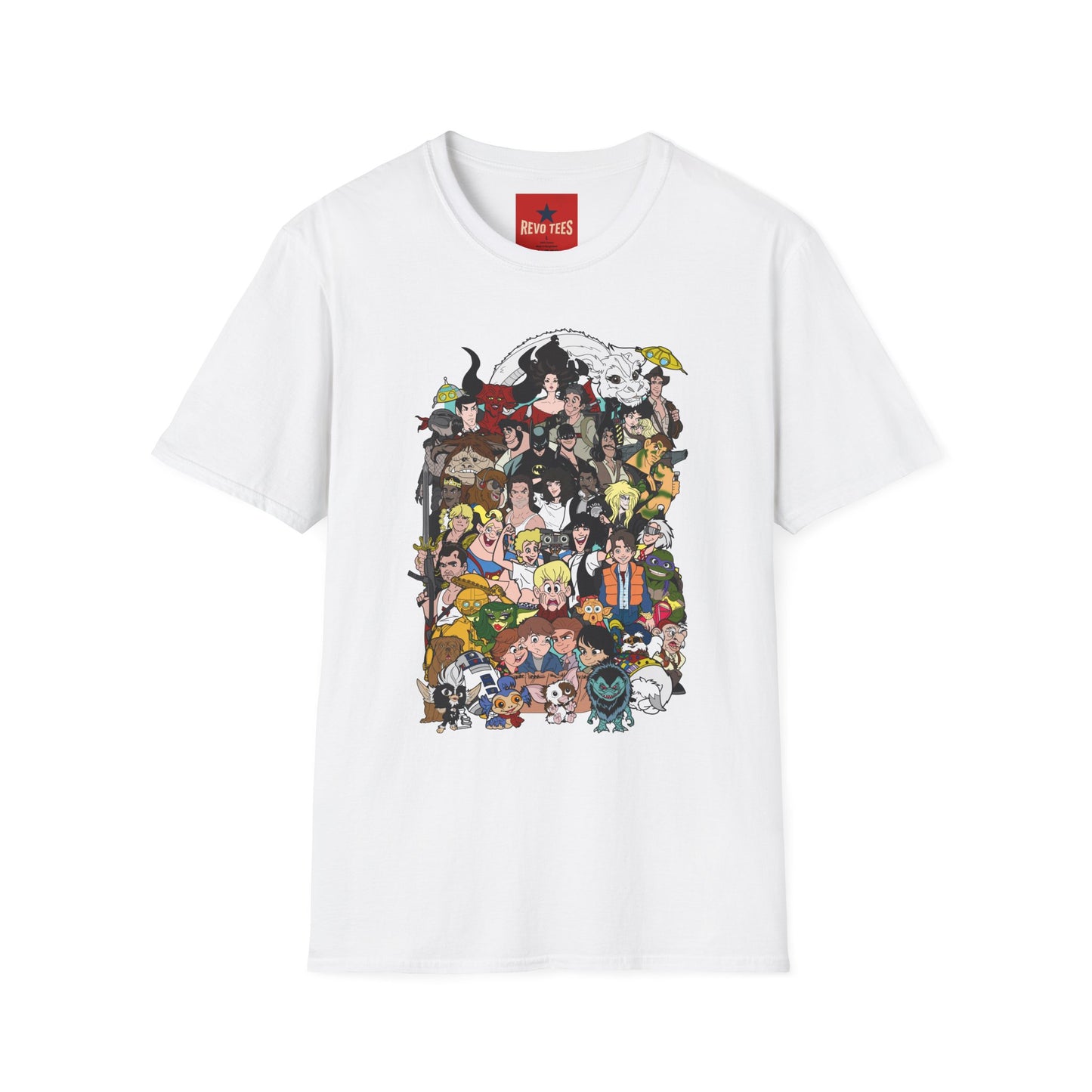 Anime Character Collage T-Shirt — Retro Studio Movie Tribute Tee