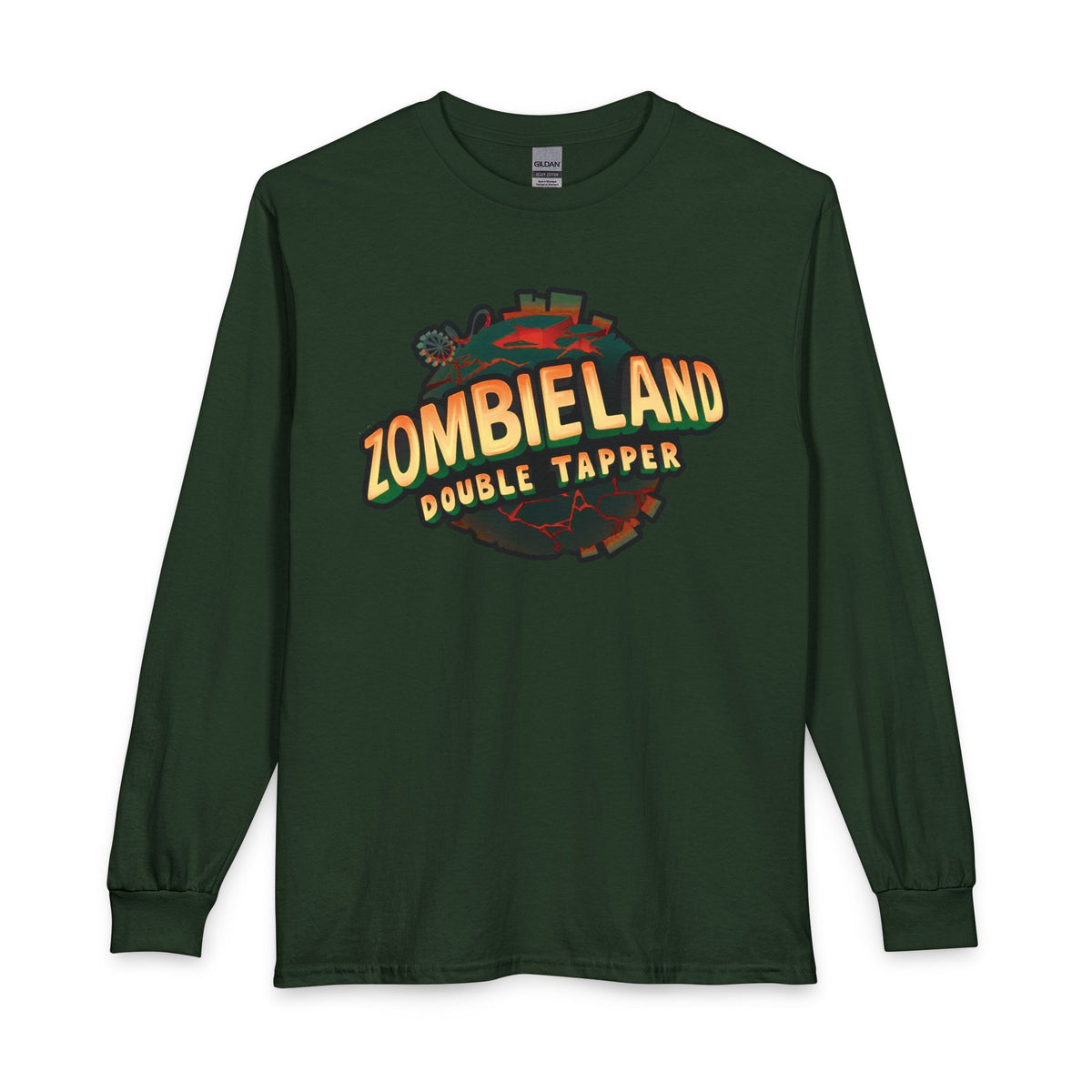 Zombieland Double Tapper Long Sleeve Tee — Retro Zombie Movie Graphic Shirt