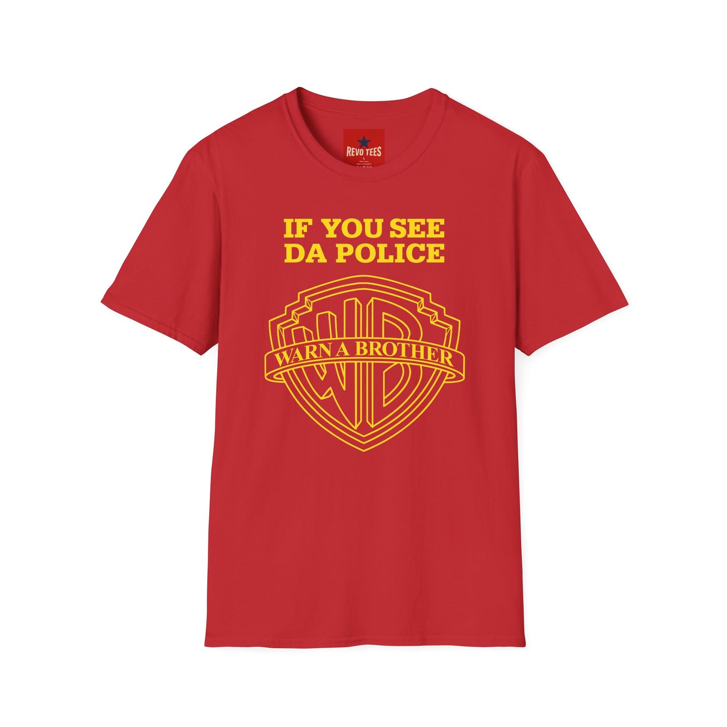 If You See Da Police T-Shirt — Retro Shield Hip Hop Tee
