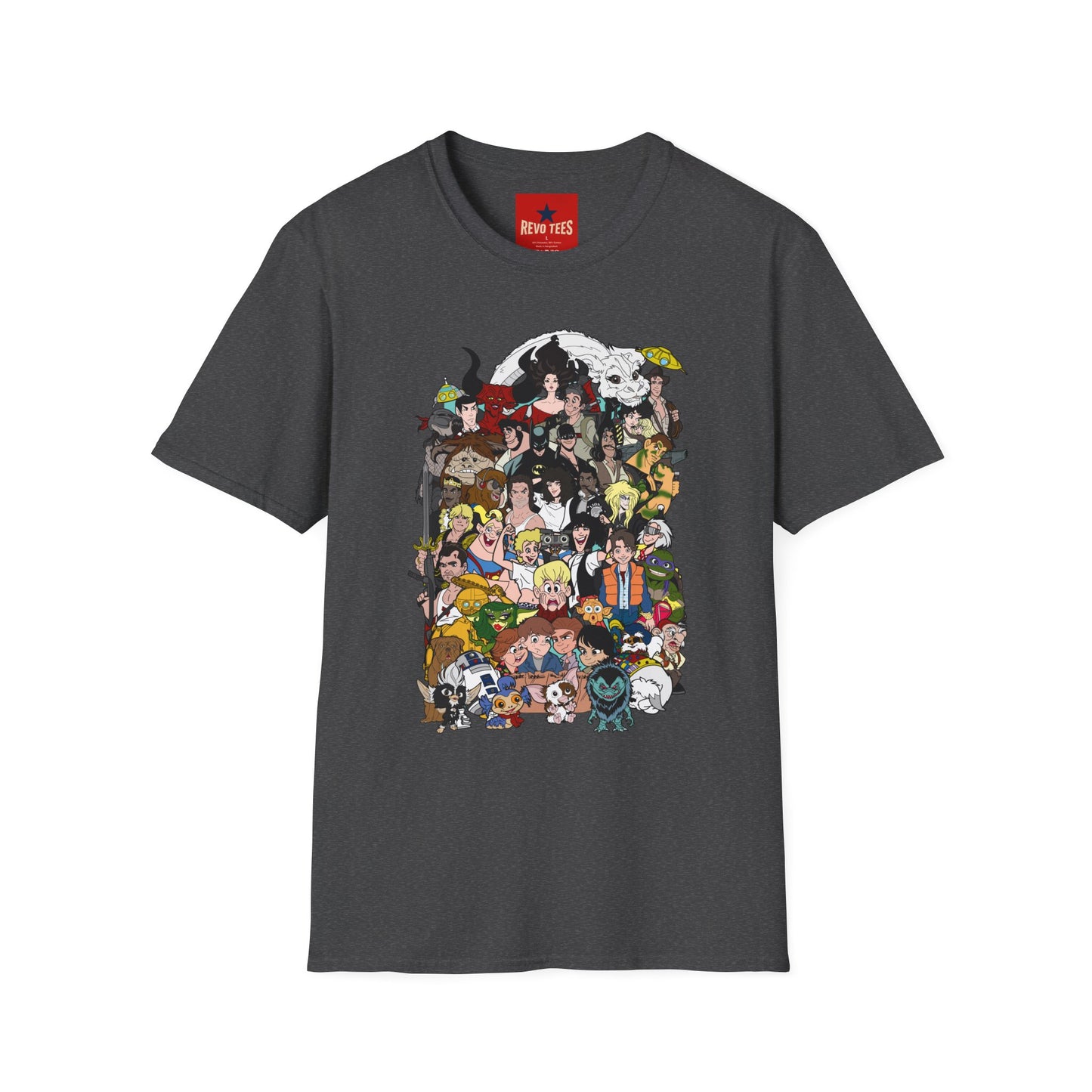 Anime Character Collage T-Shirt — Retro Studio Movie Tribute Tee