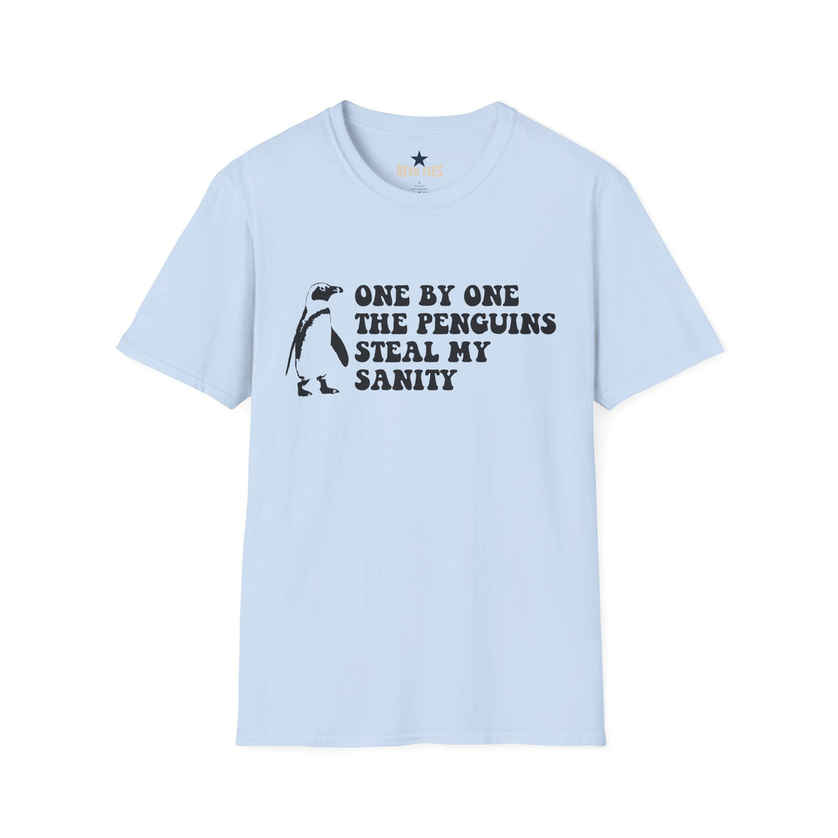 Revotees Penguins Steal My Sanity Unisex Softstyle T-Shirt - alternate view 6