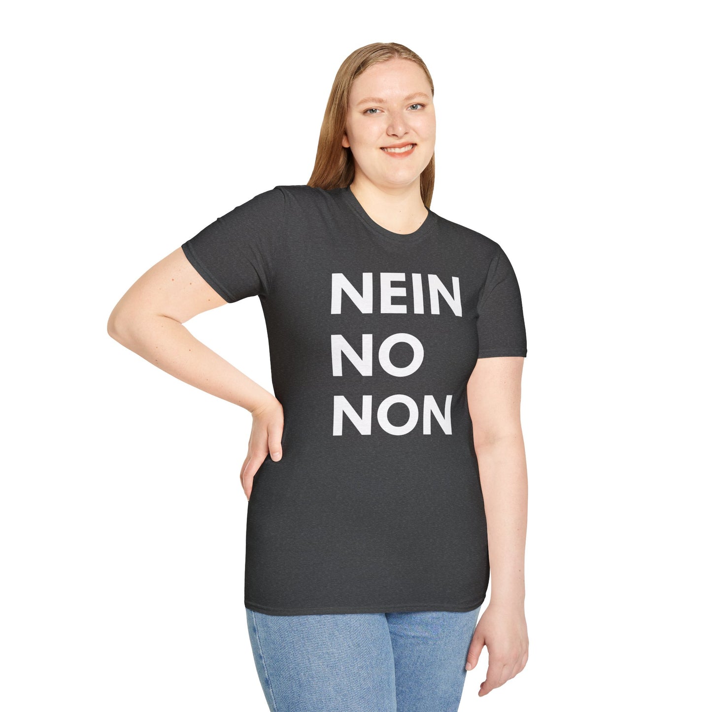 Nein / No Graphic T‑Shirt — Bold Bilingual Statement Tee