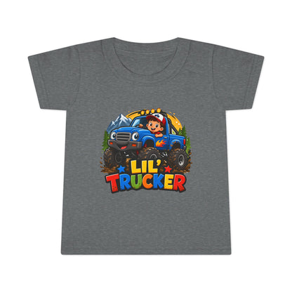Lil Trucker Toddler T-Shirt — Cute Monster Truck Kids Tee