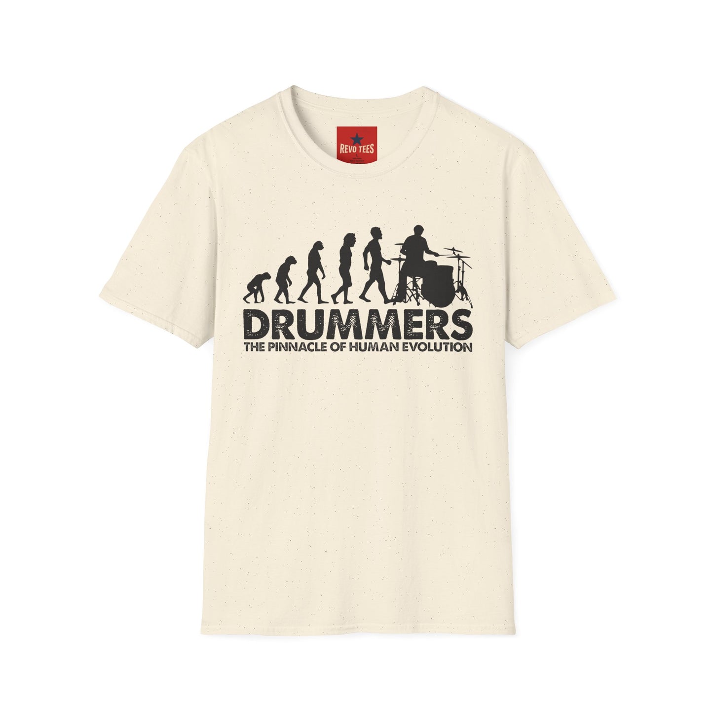 Evolution of Drummers - Unisex Softstyle T-Shirt