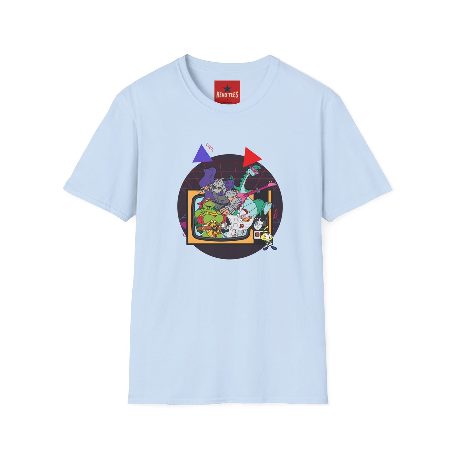 Retro Arcade Turtle Band T-Shirt — 'Rock On' Cartoon Gaming Tee