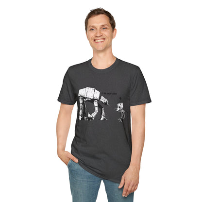 Banksy T‑Shirt — 'I am your father' Star Wars AT-AT Funny Graphic Tee