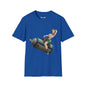 Revotees Banksy Pin Up Cowgirl Retro Pinup Girl Riding Soda Can Vintage T-Shirt - alternate view 9