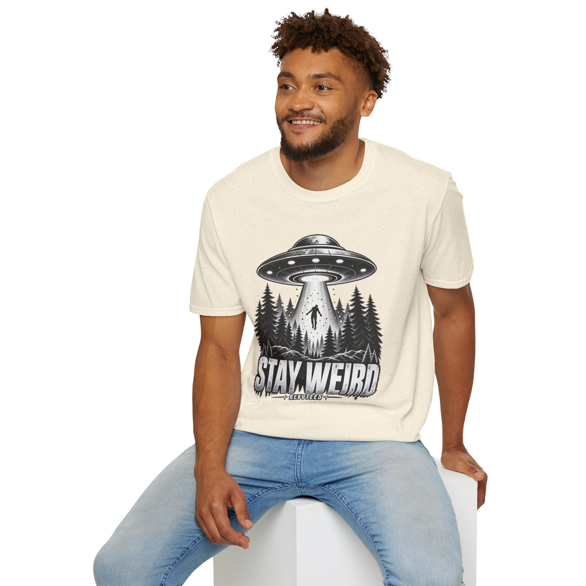 REVOTEES Stay Weird — Alien Abduction Graphic Tee