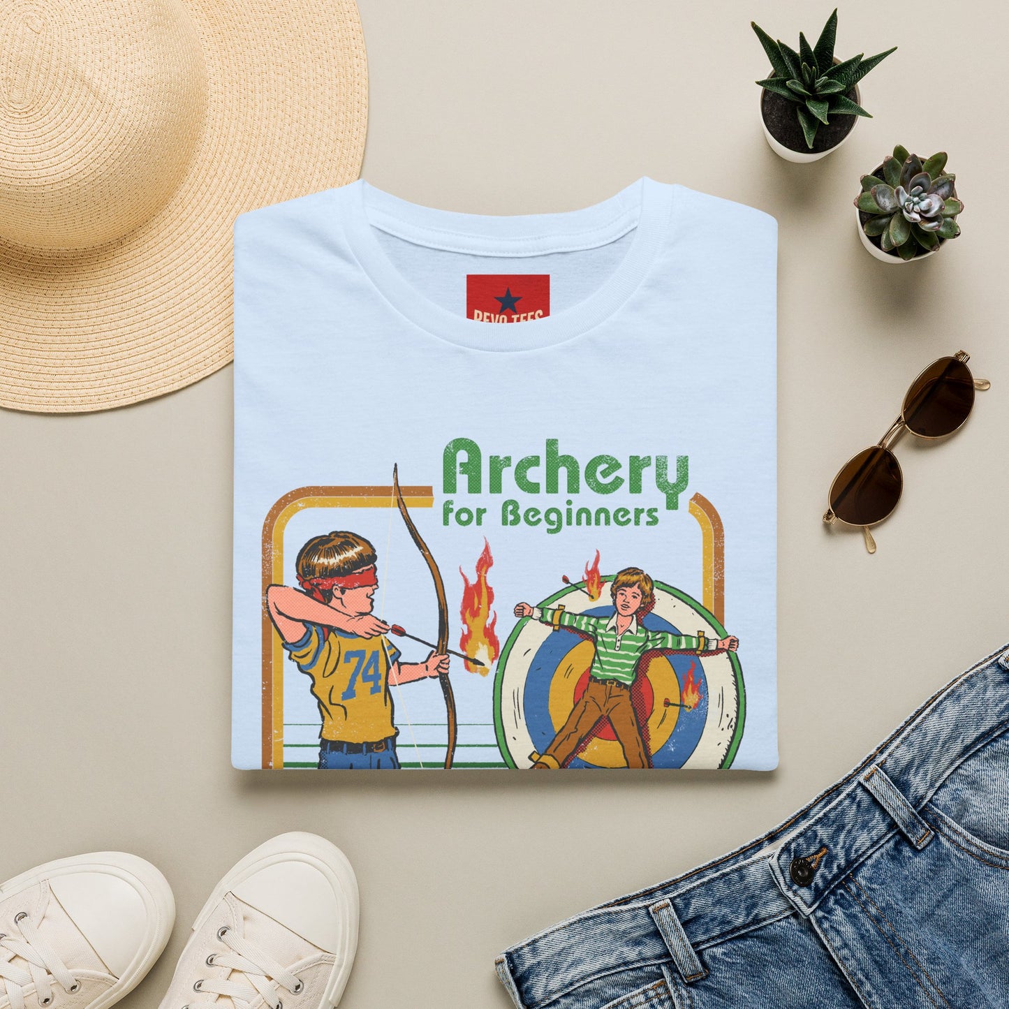 Archery for Beginners T-Shirt — Retro Kids' Archery Practice Graphic Tee