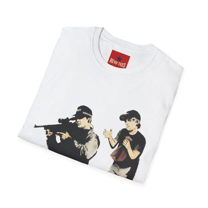 Banksy Sniper Graphic T-Shirt