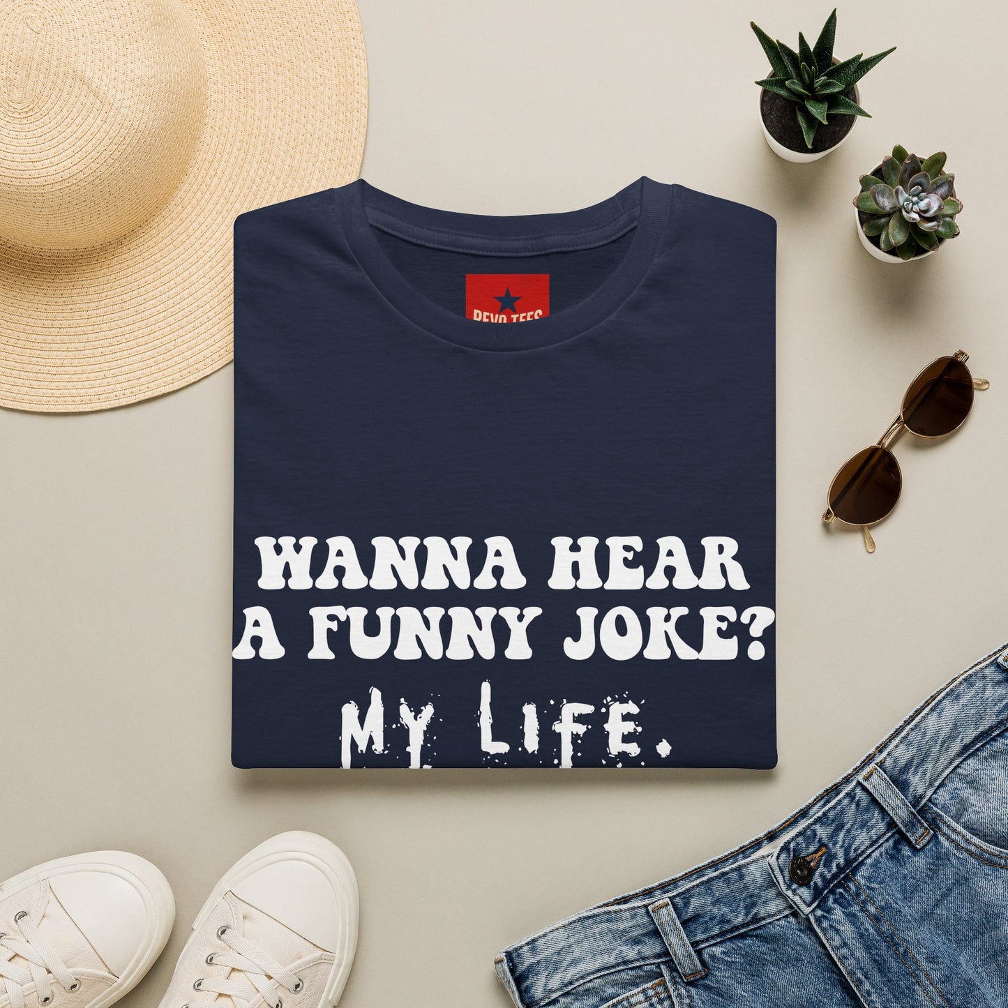 Wanna Hear a Funny Joke - Unisex Softstyle T-Shirt