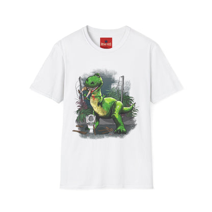 T-Rex Graphic T-Shirt – Cute Green Dinosaur Design