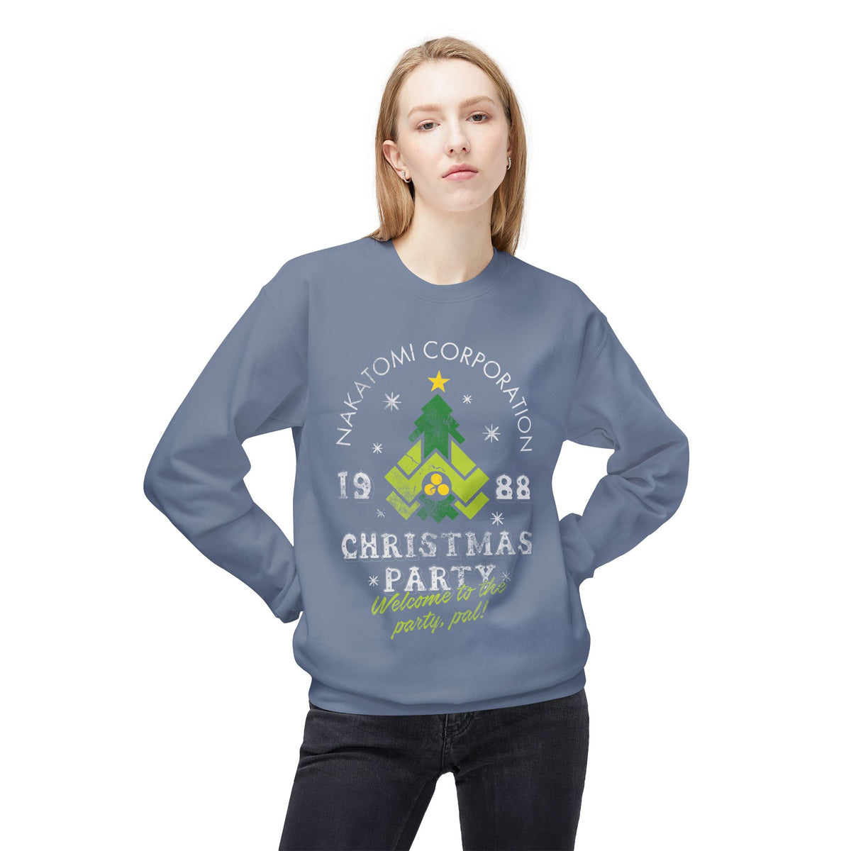Die Hard 'Nakatomi Corporation 1988' Holiday Crewneck Christmas Party Sweatshirt