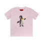 Kids Penguin Graphic Tee — Cute Dancing Penguin Shirt front and back design