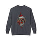 Skull Santa Crewneck Sweatshirt — Horror Christmas Graphic
