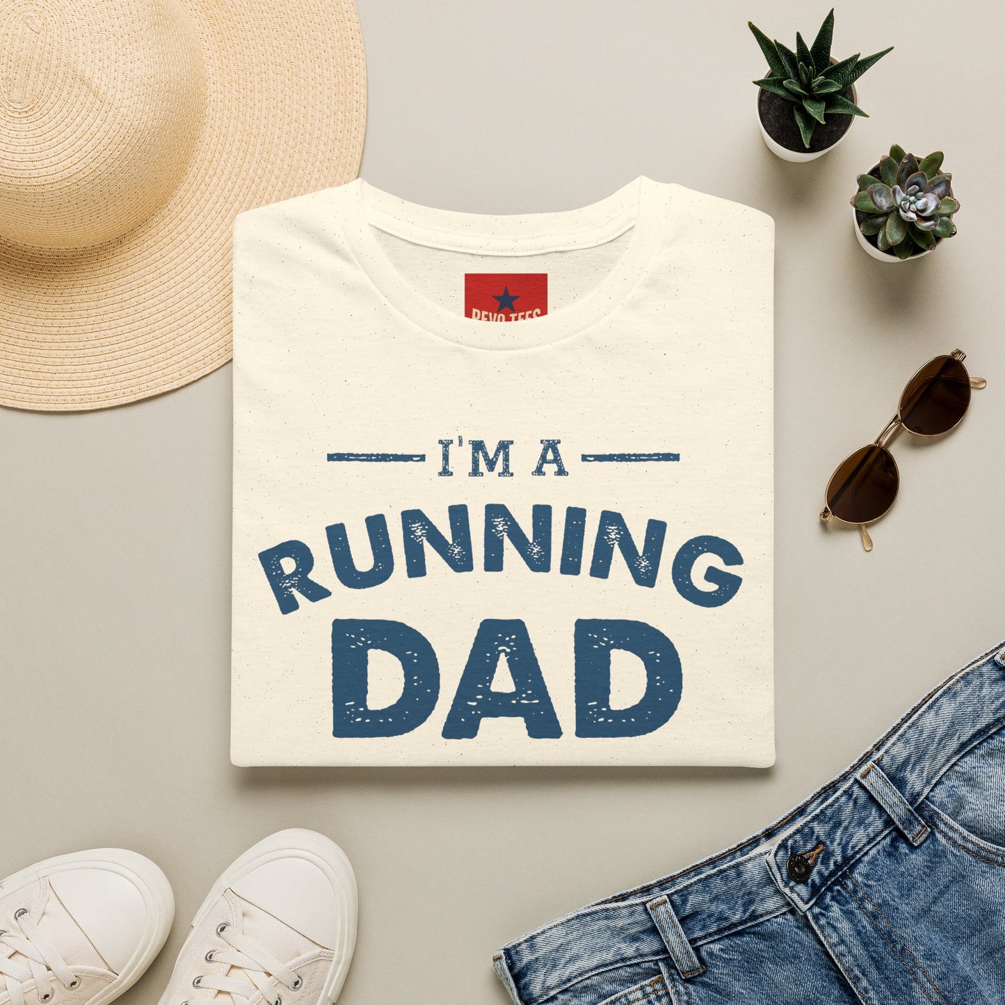 Running Dad T-Shirt — "I’m a Running Dad" Funny Athletic Father’s Tee