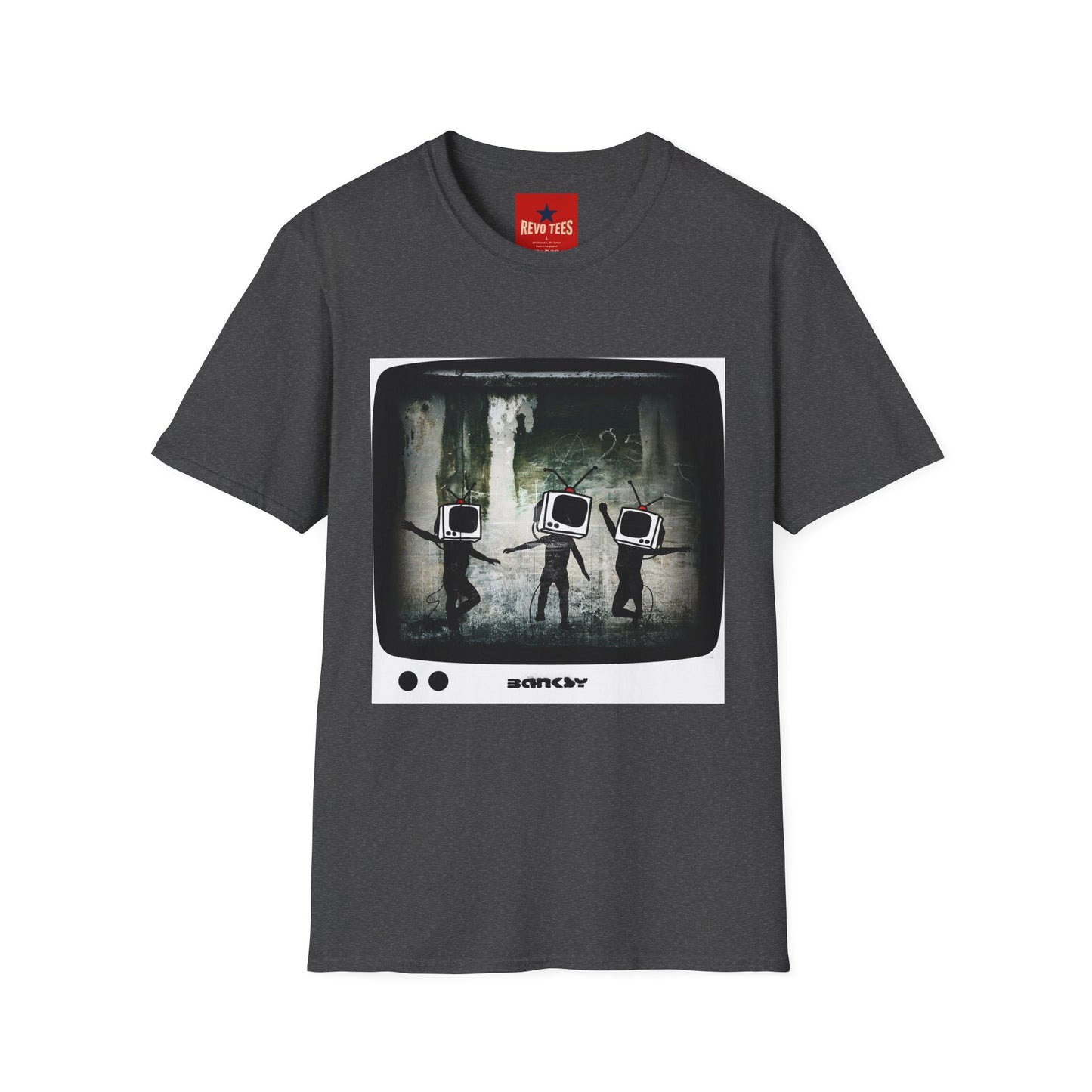 Banksy TV Head Graphic T-Shirt