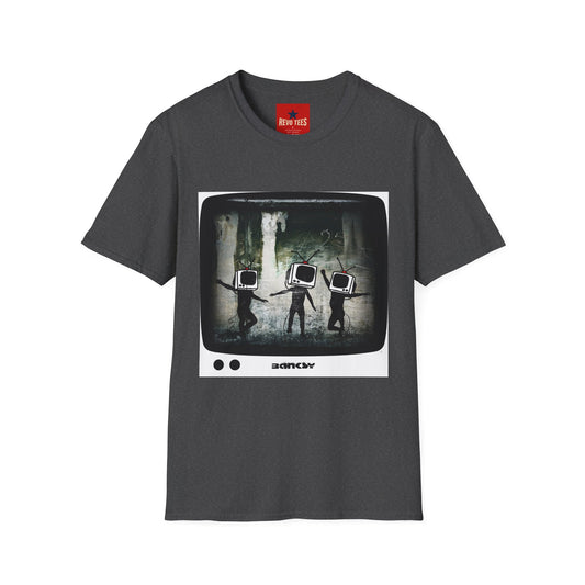 Banksy TV Head Graphic T-Shirt