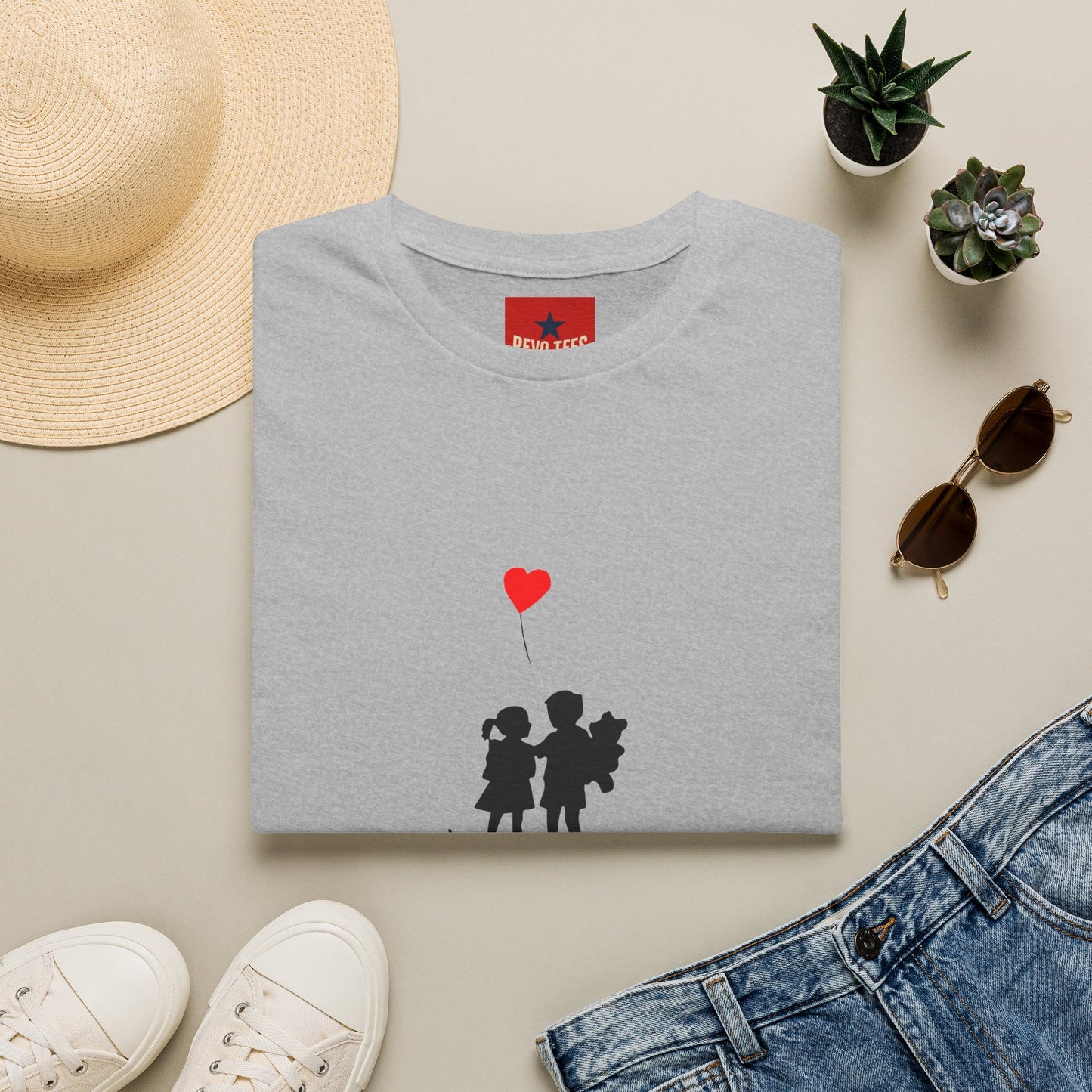 Banksy Boy & Girl - Unisex Softstyle T-Shirt
