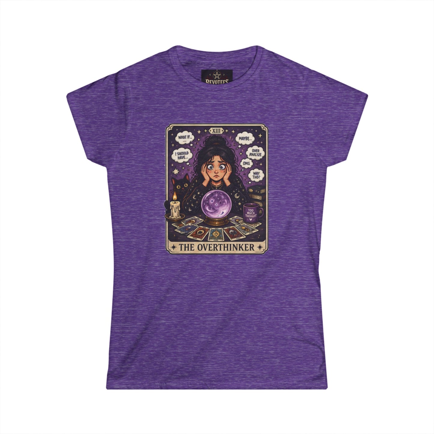 The Overthinker Tarot T‑Shirt — Women's Psychic Crystal Ball Tee