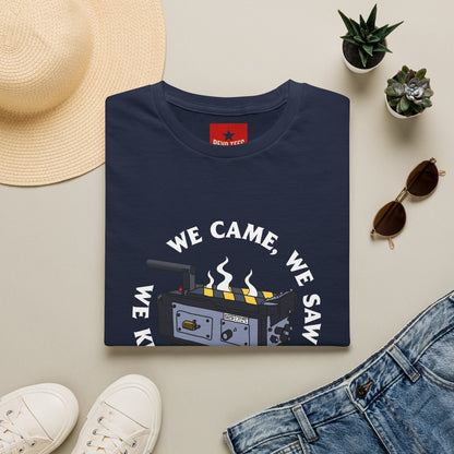 T‑Shirt — “We Came, We Saw, We Kicked Its Ass” Grill/BBQ Crew Tee