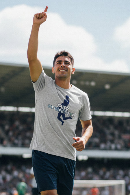 Air Maradona T-Shirt — Retro Soccer Silhouette Tee