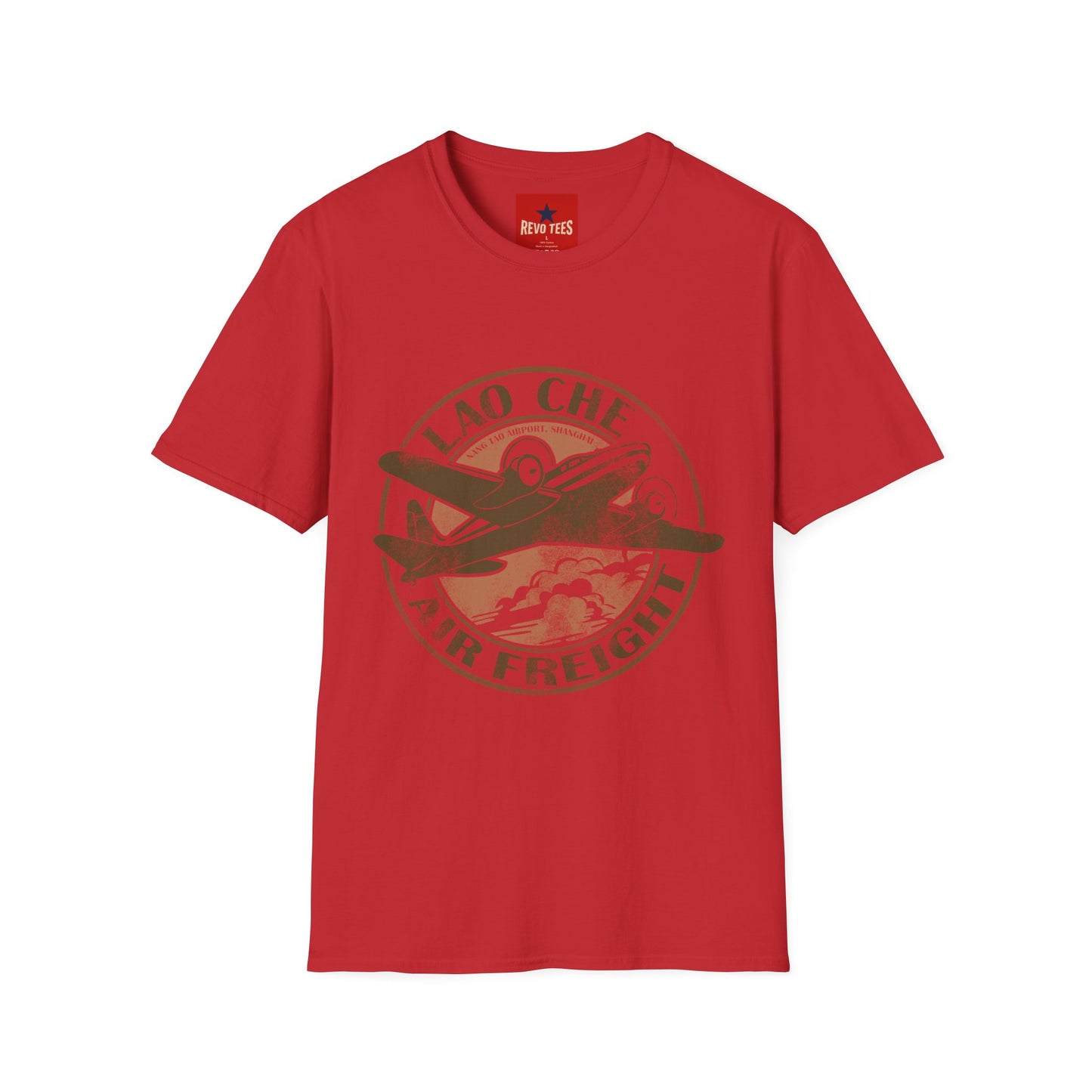 Vintage Lao Che Air Freight T-Shirt — Retro Aviation Graphic Tee