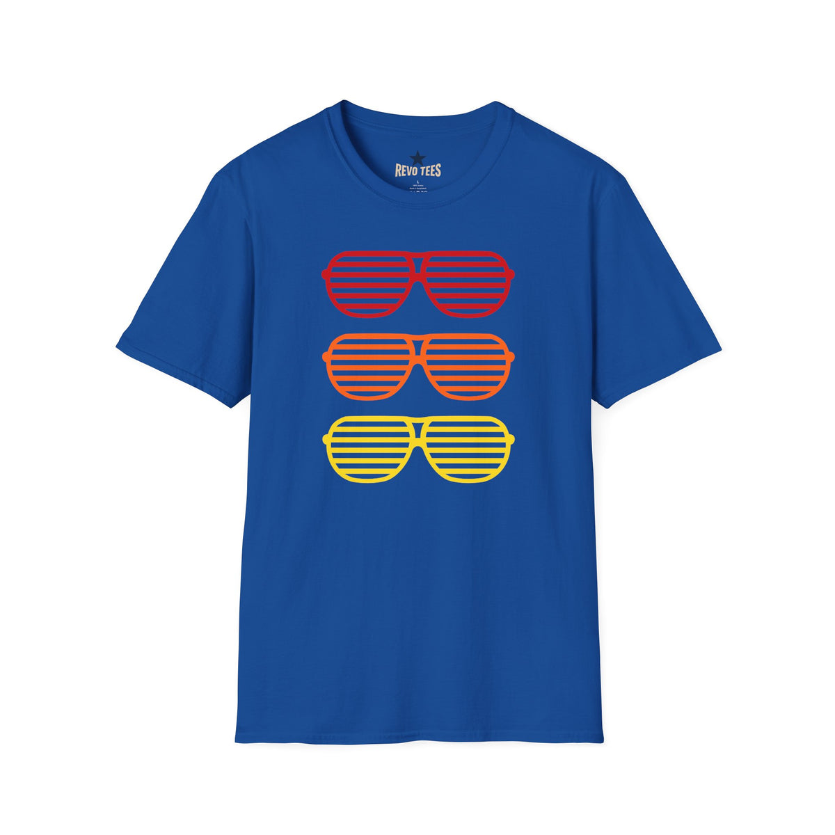 Revotees Retro Shutter Shades Gradient Graphic T-Shirt - alternate view 9