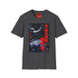 T-Shirt — Retro Japanese Kaiju Graphic Tee (Red Kanji ‘宇宙大怪獣’ / Gaira)