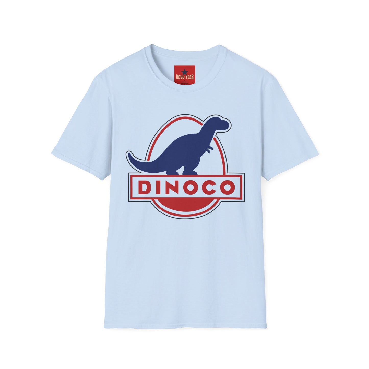 T-Shirt — Retro Dino Logo 'Dinoco' Graphic Tee