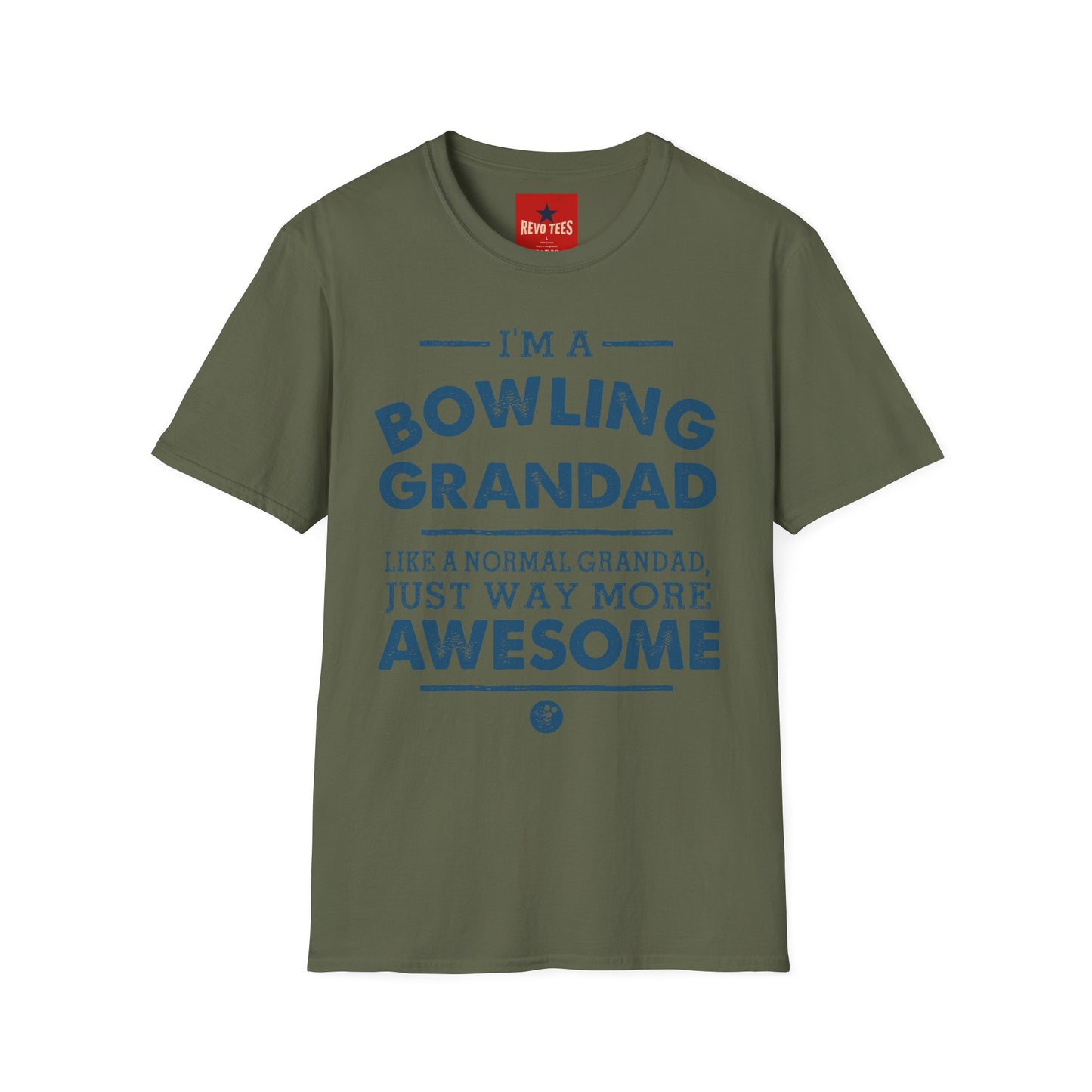 Bowling Grandad T-Shirt — "I'm a Bowling Grandad" Retro Dad Gift