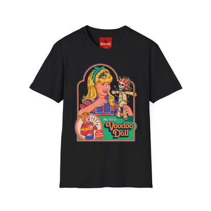 Voodoo Doll Retro Graphic T-Shirt — Vintage Doll Horror Tee