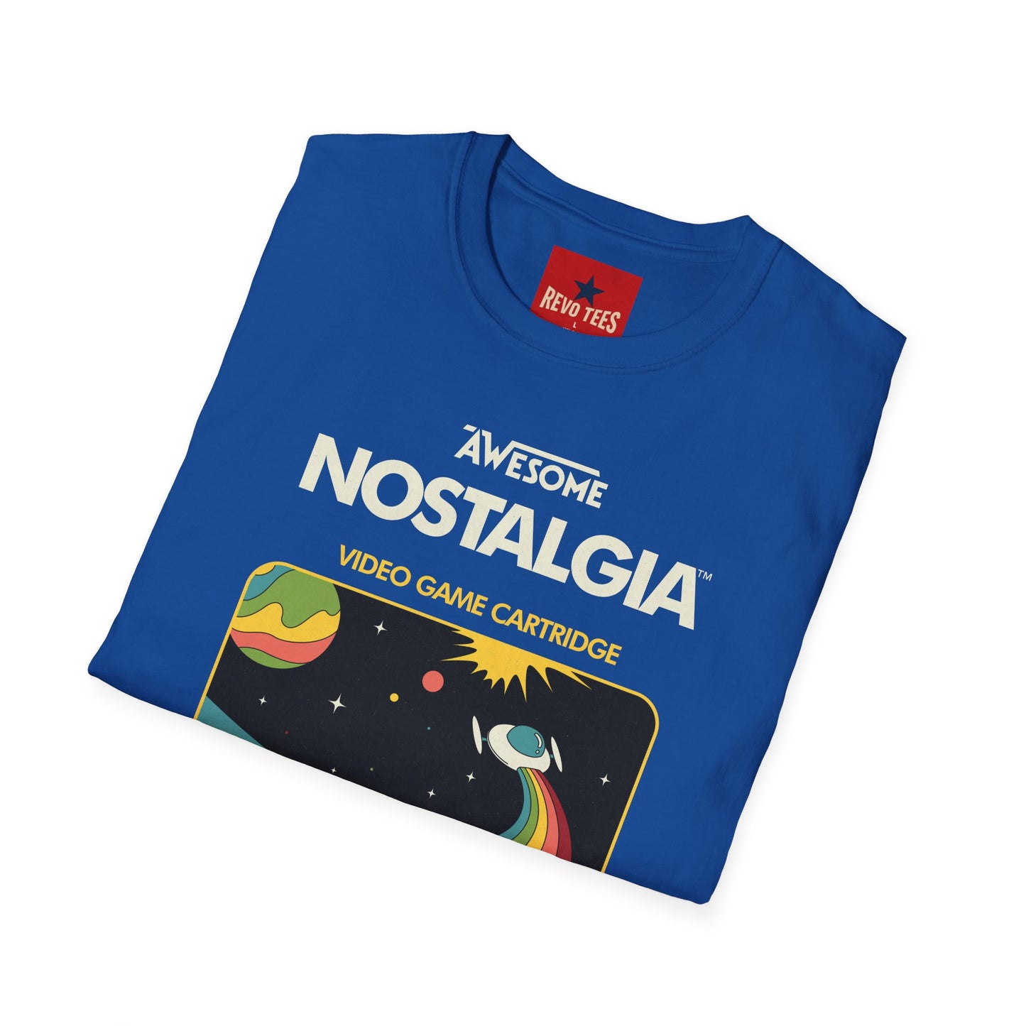 Awesome Nostalgia T-Shirt — Retro Video Game Cartridge Graphic Tee