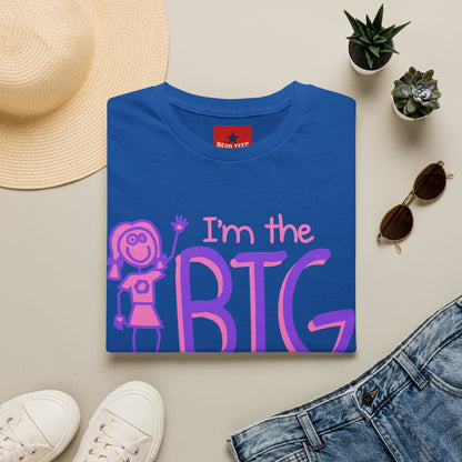 Big Sister T-Shirt — "I'm the Big Sister" Cute Pink & Purple Kids/Family Tee