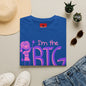 Big Sister T-Shirt — "I'm the Big Sister" Cute Pink & Purple Kids/Family Tee