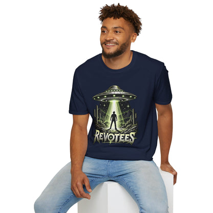 REVOTEES Alien Abduction – Sci‑Fi UFO Graphic Tee