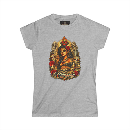 Revotees La Chingona Day of the Dead Sugar Skull T-Shirt - alternate view 2