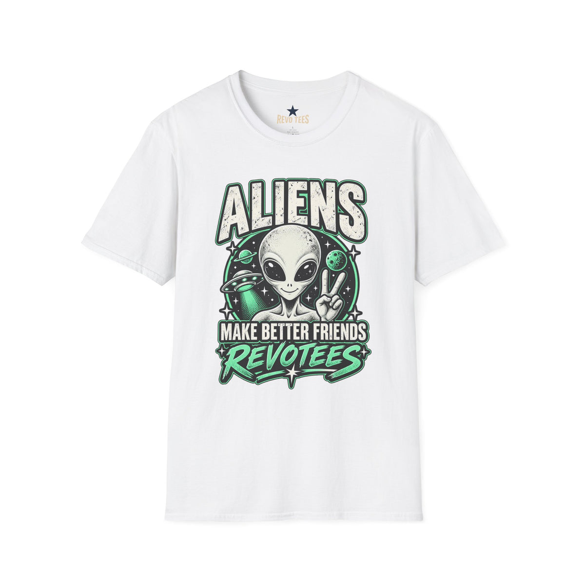 REVOTEES "Aliens Make Better Friends Revotees" Sci‑Fi Tee