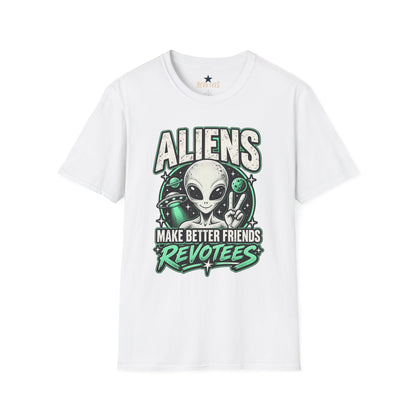 REVOTEES "Aliens Make Better Friends Revotees" Sci‑Fi Tee