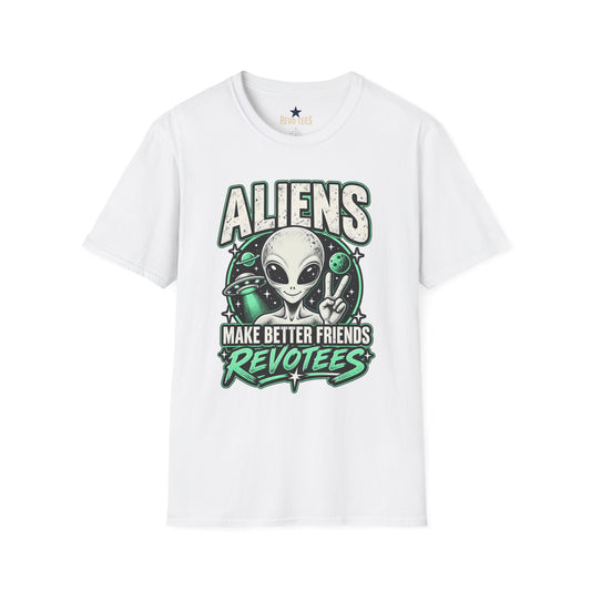 REVOTEES "Aliens Make Better Friends Revotees" Sci‑Fi Tee