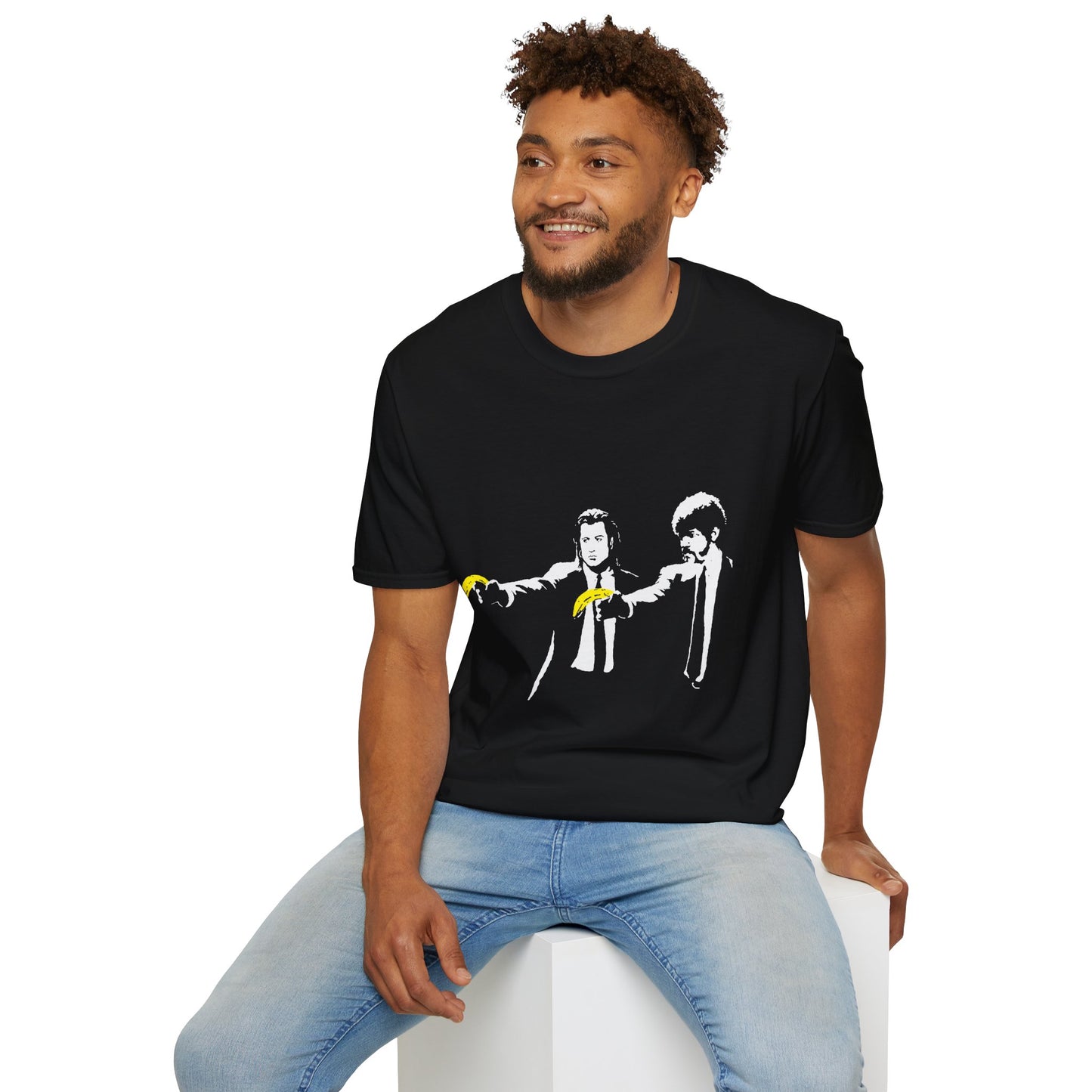 Banksy Pulp Fiction Banana Standoff T-Shirt