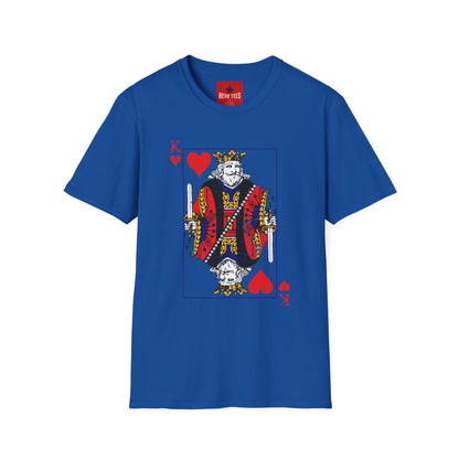 King of Hearts T-Shirt — Vintage Playing Card Graphic Tee