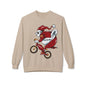 Santa Bear BMX Sweatshirt — Funny Christmas Cycling Holiday Crewneck
