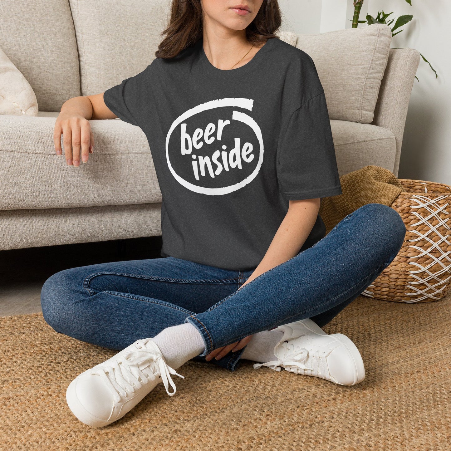 Beer Inside T-Shirt — Funny Craft Beer Logo Tee for Beer Lovers